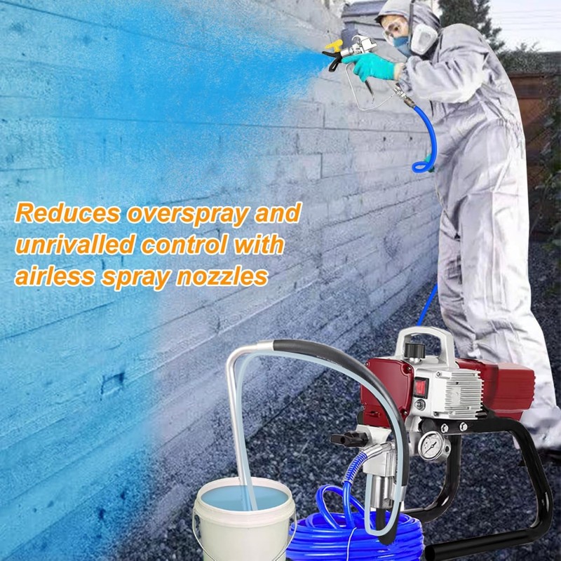 Spritzpistole Airless-Hochdrucksprühgerät Wandfarbsprühgerät Spitzgerät Sprühgerät 2300 W  – Thumbnail 9