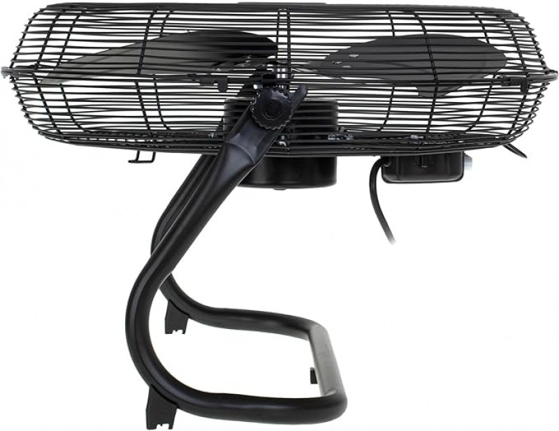 Ventilator Standventilator Windmaschine 45 cm 200 W Chrom 3 Geschwindigkeiten Aluminiumflügel leise – 4