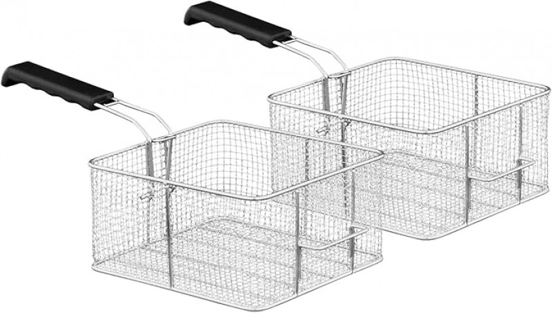 Elektro-Fritteuse Starkstrom Fritteuse Gewerbe-Fettfritteuse 2x16 L 2 x 6.000 Watt 380 V Starkstrom – Thumbnail 6