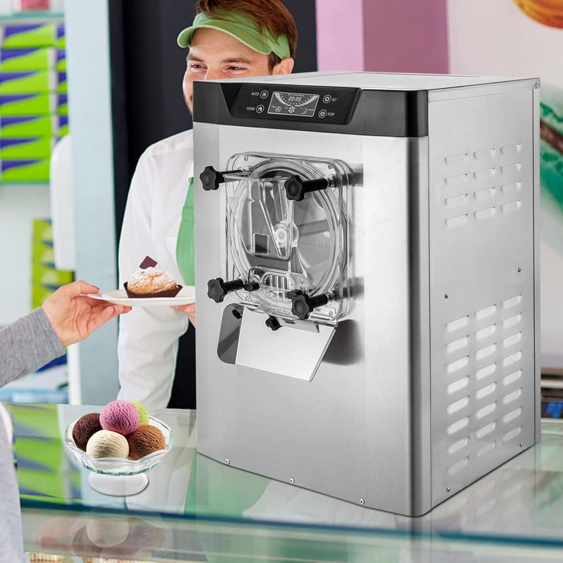 Harteismaschine kommerziell Eismaschine Streicheis 16-20 L/h Eiscreme 1400 W mit intelligentem LCD – Thumbnail 7