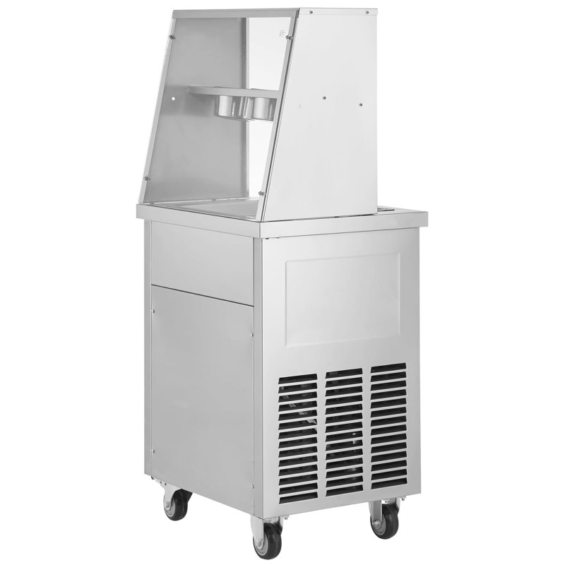 Eismaschine zum Frittieren Eisbereiter von Eisrollen quadratische 14 x 14 Zoll große Pfanne – Thumbnail 8