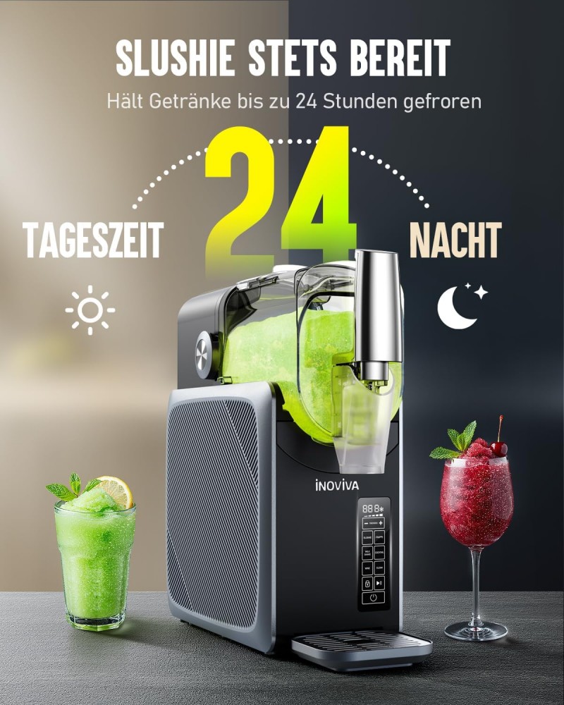 Slush-Maschine 2 L Slush-Maschine für Zuhause mit Selbstreinigung 5 voreingestellte Programme Frozen – 5