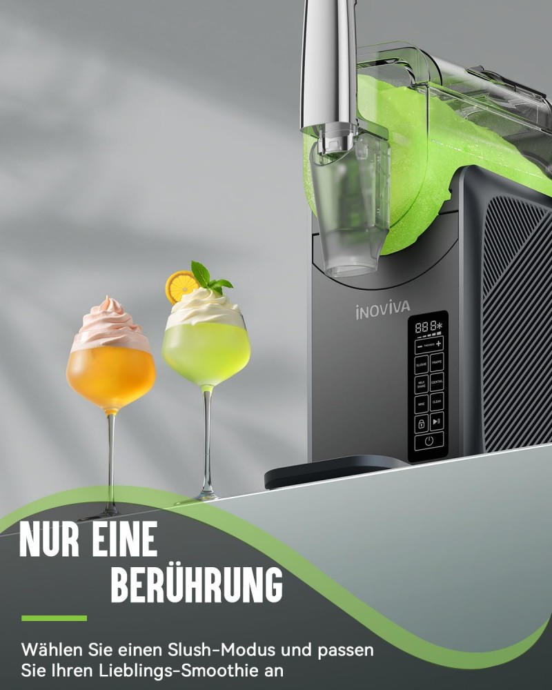 Slush-Maschine 2 L Slush-Maschine für Zuhause mit Selbstreinigung 5 voreingestellte Programme Frozen – Thumbnail 6