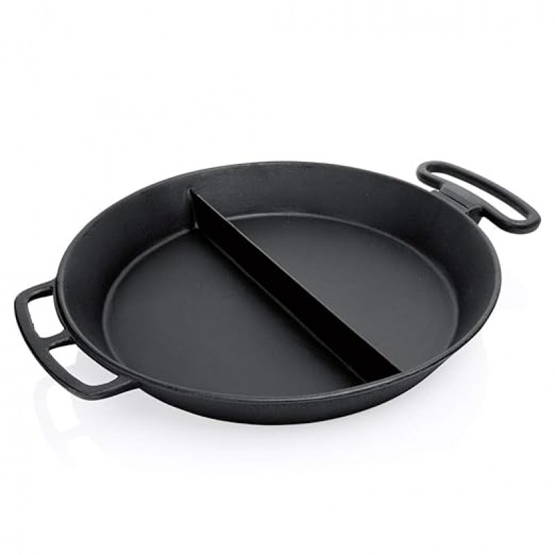 Pfanne Gusseisen 80 cm Paella-Pfanne Grillpfanne Omelettpfanne Partypfanne Riesenpfanne