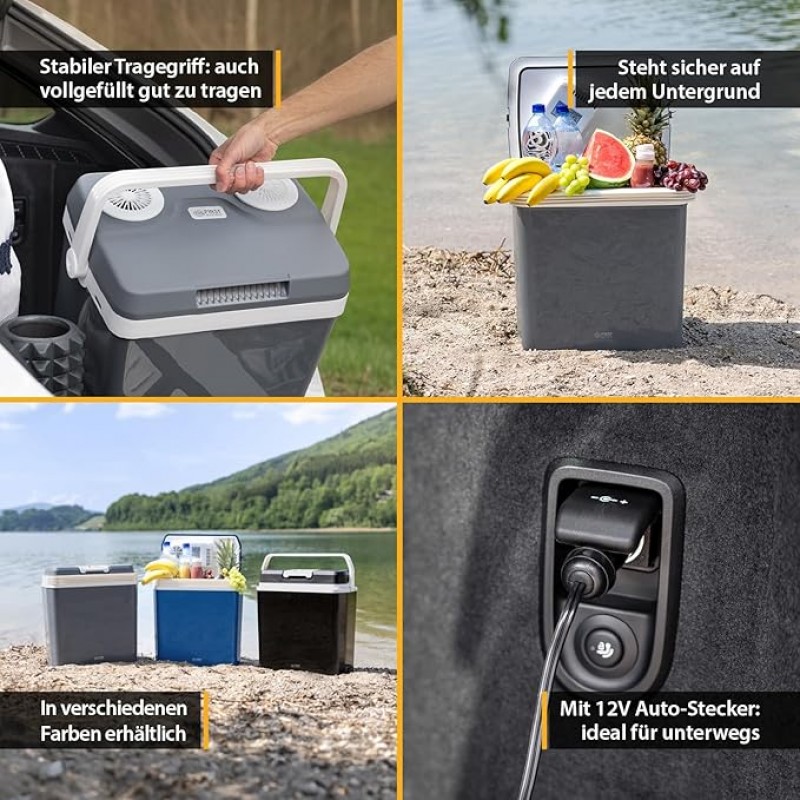 Kühlbox mobiler Kühlschrank Minikühlschrank 12V 32 Liter zum Warmhalten oder Kühlen Thermoelektrisch – 3