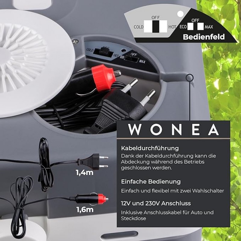 Kühlbox 32L elektrisch 12V + 230V Kühlen und Heizen elektrische Kühlbox Thermoelektrische Kühlbox – 5