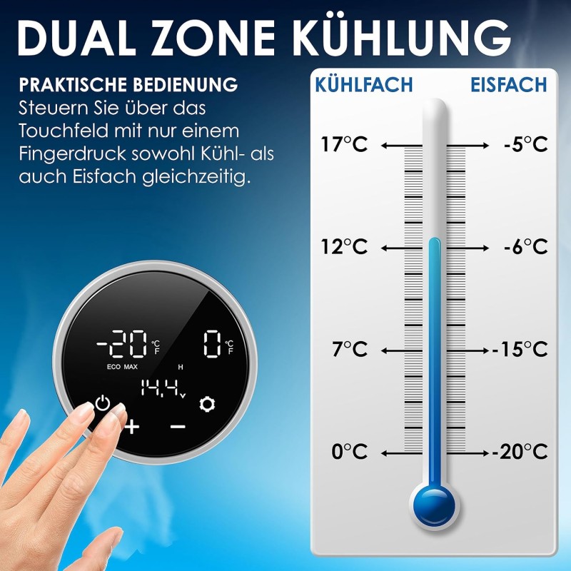 Tiefkühlbox 49 L Kühlbox Gefrierbox Kühlschrank Tiefkühlschrank Tiefkühltasche bis minus -20°C – Thumbnail 8