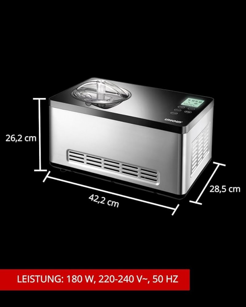 Private Eismaschine 2 L Softeis Streicheis Eisbällchen mit digitalem Timer – 3