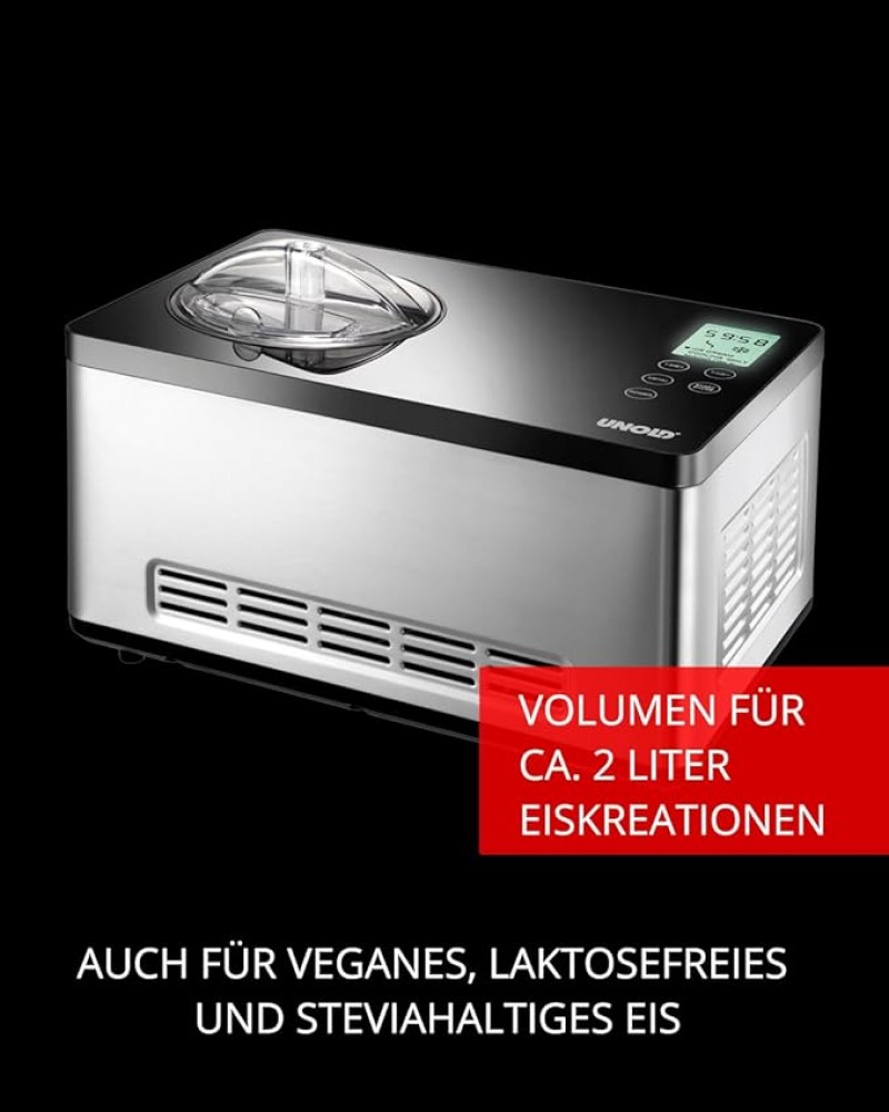 Private Eismaschine 2 L Softeis Streicheis Eisbällchen mit digitalem Timer – 5