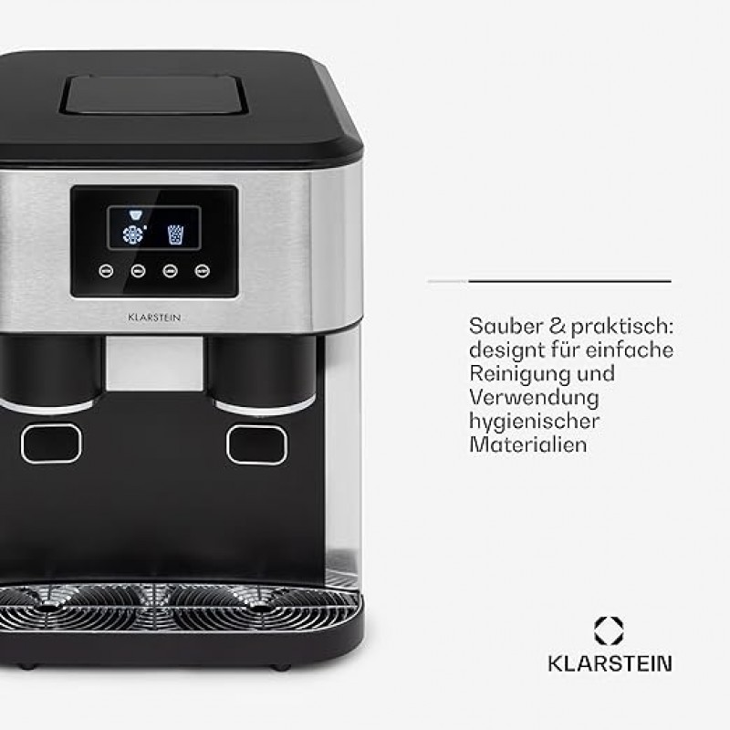 Eiswürfel-Maschine Mini-Eiswürfelmaschine 1,8 L Eiswürfelbereiter Crushed Ice und Bullet Ice – 5