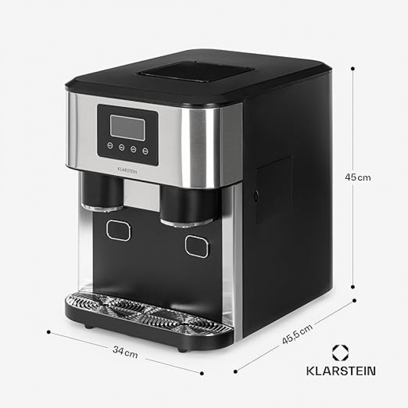 Eiswürfel-Maschine Mini-Eiswürfelmaschine 1,8 L Eiswürfelbereiter Crushed Ice und Bullet Ice – Thumbnail 6