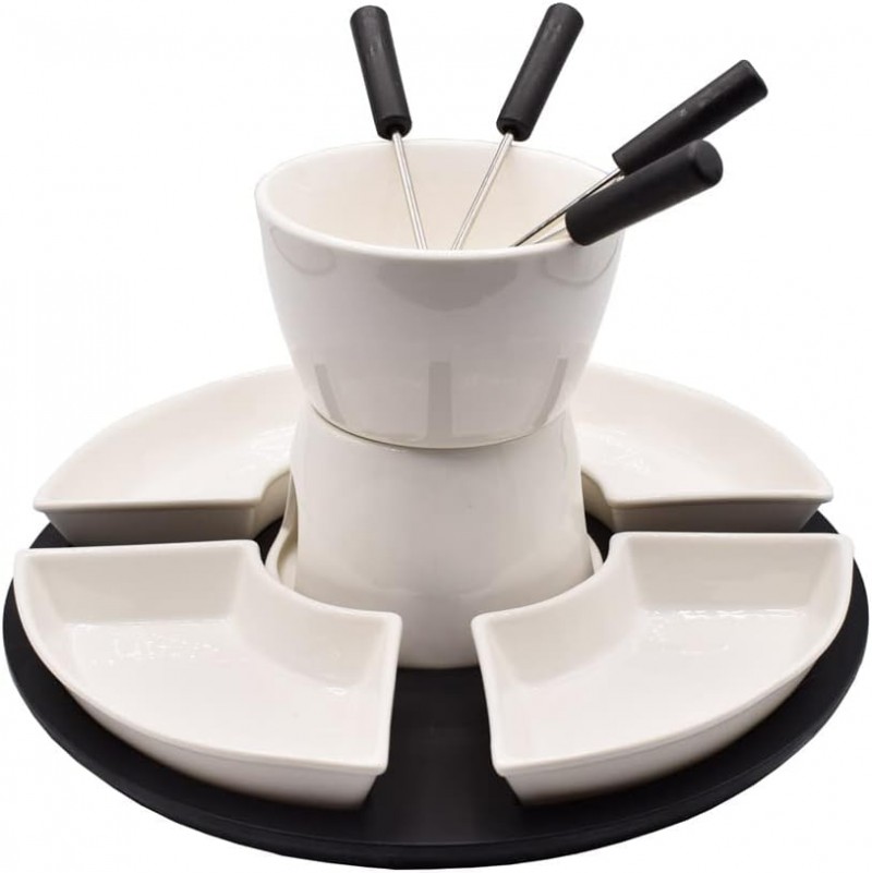 Fondue-Set Schokoladenfondue Käsefondue Schokoladenschmelze Käseschmelze – 5
