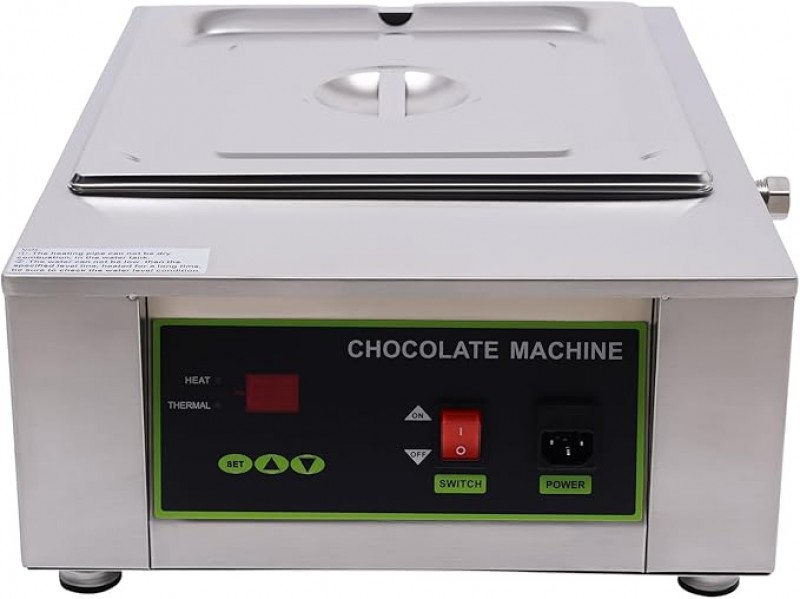 Schokoladenschmelztopf 1000 Watt 0-95 °C einstellbar kommerzieller 8 kg Schokoladenbrunnen Wasserbad – 4