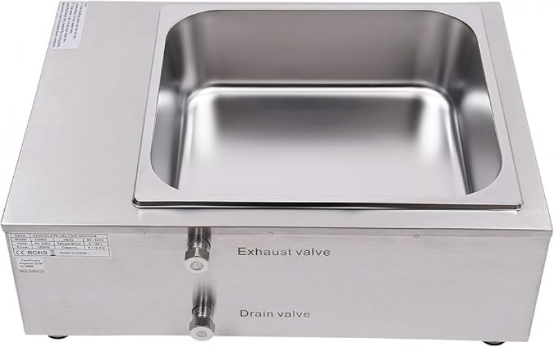 Schokoladenschmelztopf 1000 Watt 0-95 °C einstellbar kommerzieller 8 kg Schokoladenbrunnen Wasserbad – 5