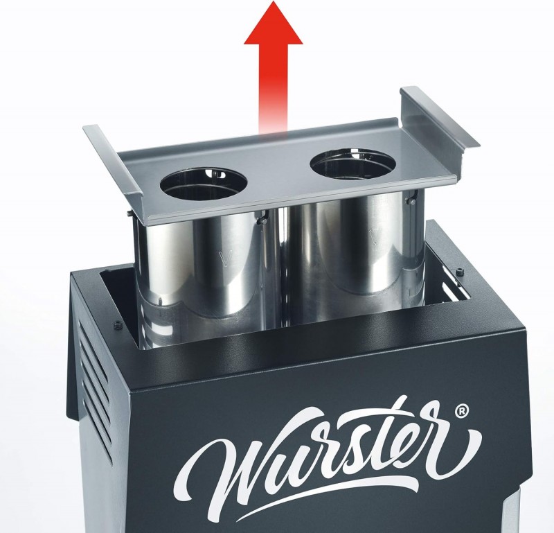Wurstbräter Wurstgrill Wurstmaschine Wurstmaker schwarz abnehmbare Wurstablage [Energieklasse B] – Thumbnail 6