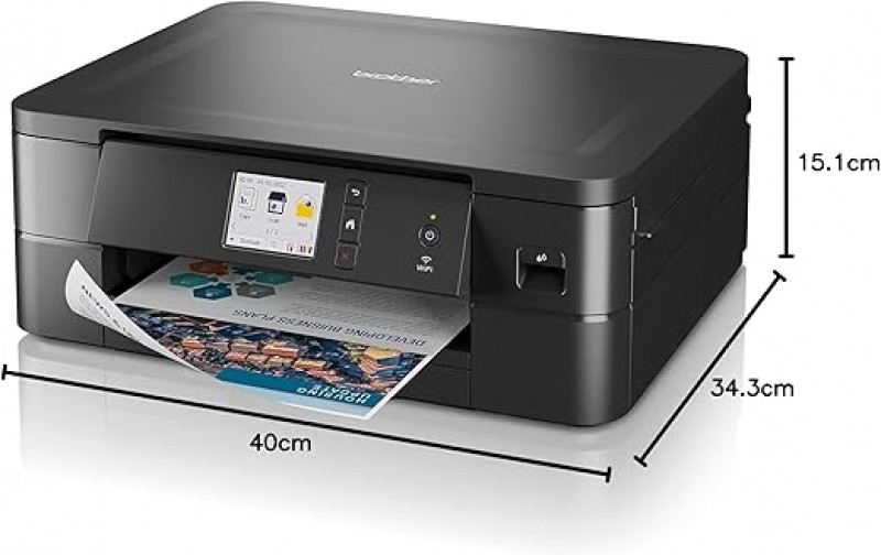 Farbtintenstrahldrucker Multifunktionsdrucker Scanner Kopierer schwarz 400 x 151 x 343 mm 17 Seiten