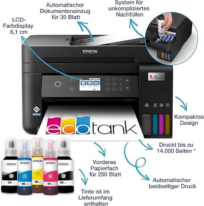 Drucker Kopierer Drucker Fotokopierer Kopierer Tintenstrahldrucker Fax Scanner Farbdrucker Farbtinte – 2