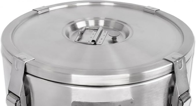 Thermobehälter Entlüftung Edelstahl mit 21 L Gesamtvolumen doppelwandig isoliert Transportbehälter – Thumbnail 6