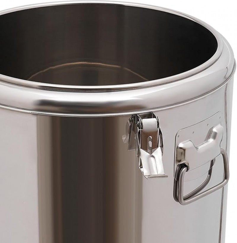 Transportbehälter Thermobehälter 32L für Speisen und Getränke Profi Gastro Edelstahl mit seitlichen – 2