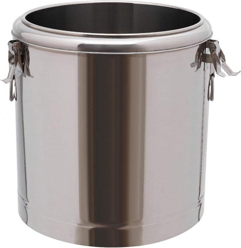 Transportbehälter Thermobehälter 32L für Speisen und Getränke Profi Gastro Edelstahl mit seitlichen – 4