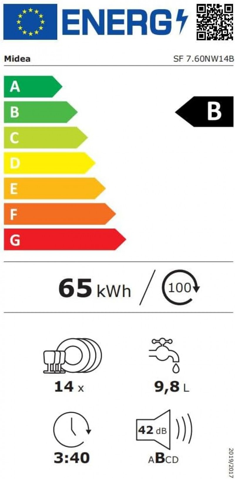 Geschirrspülmaschine Geschirrspüler Spülmaschine 60 cm freistehend 14 Maßgedecke 8 Programme mit WLA – Thumbnail 8