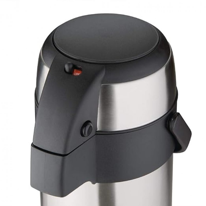 Teekanne Pumpkanne Kaffeekanne Thermoskanne Isolierkanne Airpot 5L 445 x 172 mm Edelstahl Infuser – 4