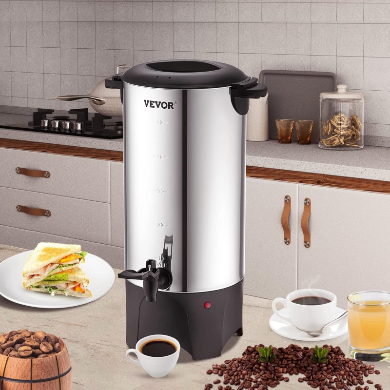 Heißgetränkespender Kaffee-Heißwasserspender Warmhaltebehälter Safteimer Glühweinkessel Glühweinkoch