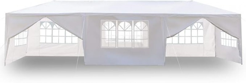 Hochzeitszelt Gartenpavillon faltbares Partyzelt Pavillon 3 x 9 m 27 qm wasserdicht mit 8 Wänden UV- – 2