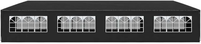 Partyzelt Pavillon Gartenzelt Bierzelt Gartenpavillon 3 x 12 m Anthrazit – Thumbnail 6