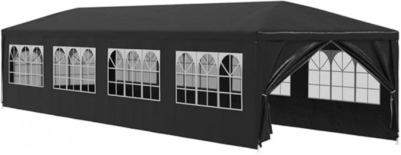 Partyzelt Pavillon Gartenzelt Bierzelt Gartenpavillon 3 x 12 m Anthrazit – 2