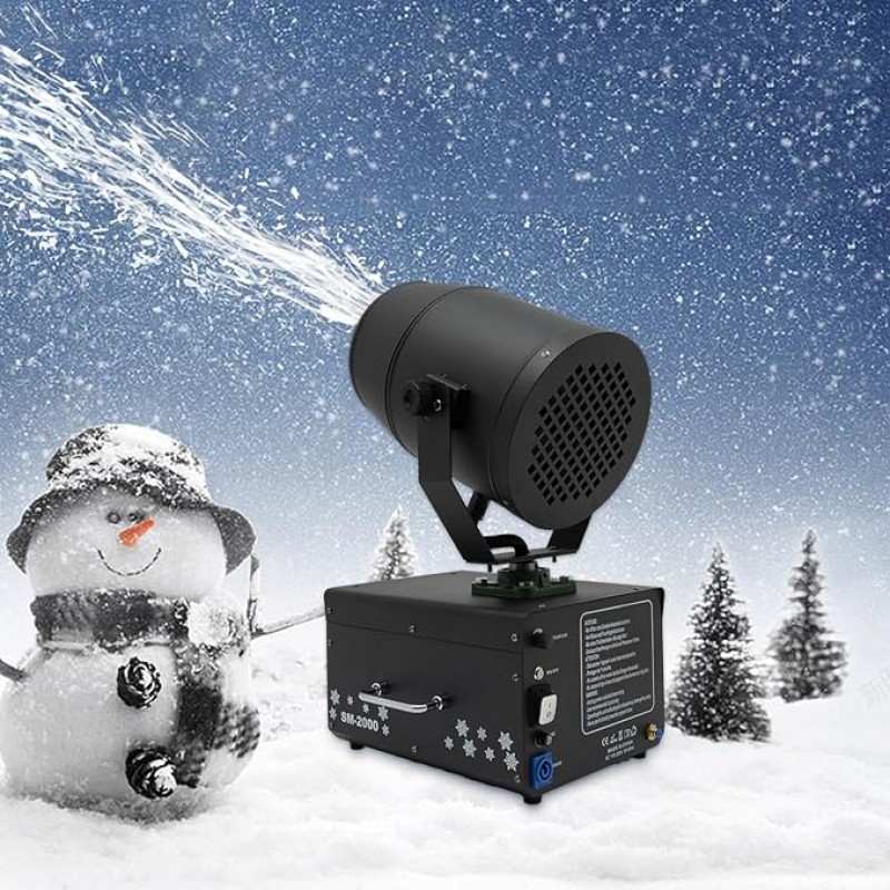 Schneemaschine 2000 Watt professionelle 180° Fernbedienung Schneeerzeuger Schneekanone geräuscharm – 2