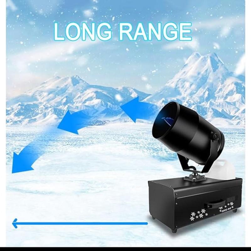 Schneemaschine 2000 Watt professionelle 180° Fernbedienung Schneeerzeuger Schneekanone geräuscharm – 5