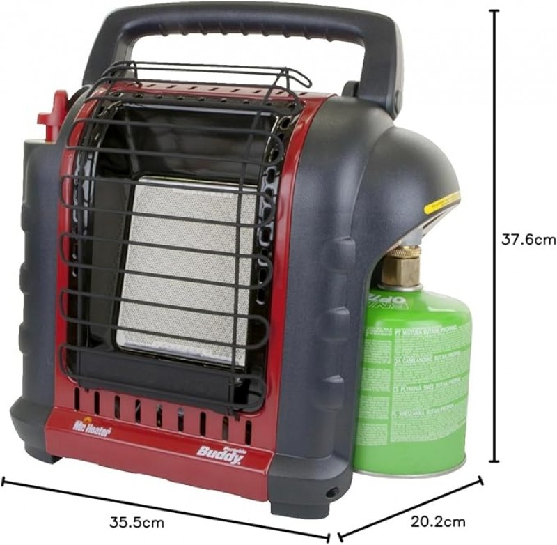 Gasheizer Gasheizung Zeltheizung Campingzeltheizung inkl. Adapter für Gaskartuschen mit 7/16 Gewinde – 3