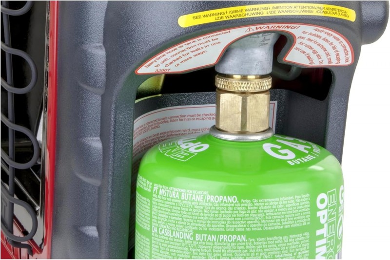 Gasheizer Gasheizung Zeltheizung Campingzeltheizung inkl. Adapter für Gaskartuschen mit 7/16 Gewinde – Thumbnail 6