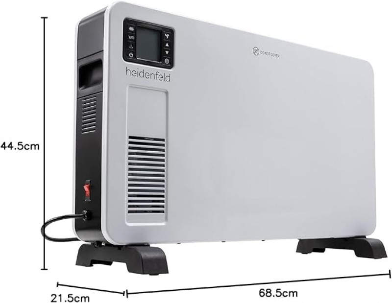 Elektroheizung Camping Heizkörper Standheizung Konvektorheizung 2300 Watt Fernbedienung bis 80 m² – 2