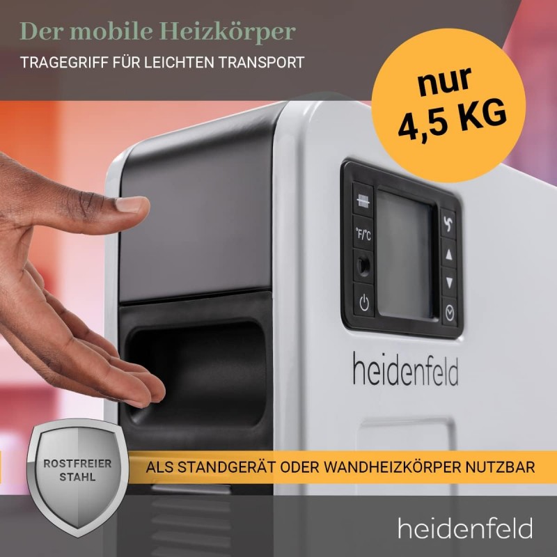 Elektroheizung Camping Heizkörper Standheizung Konvektorheizung 2300 Watt Fernbedienung bis 80 m² – Thumbnail 8