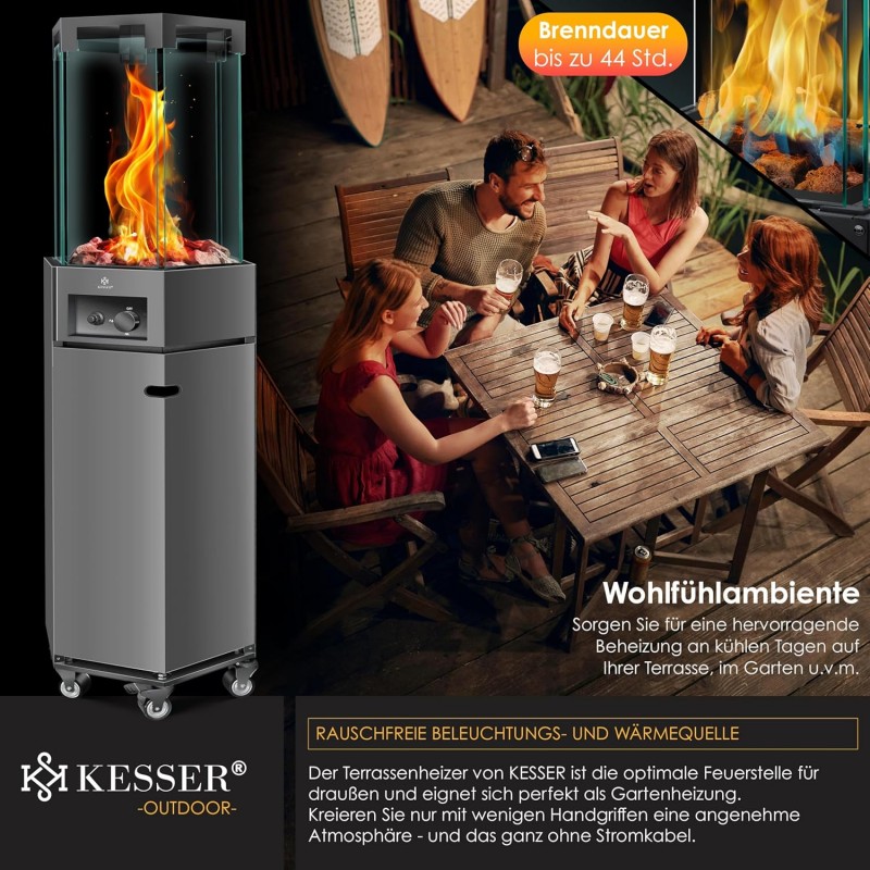Gasheizer Terrassenheizer Gasheizer Gasstrahler Infrarotheizer Gasheizung Outdoor-Heizstrahler – Thumbnail 8