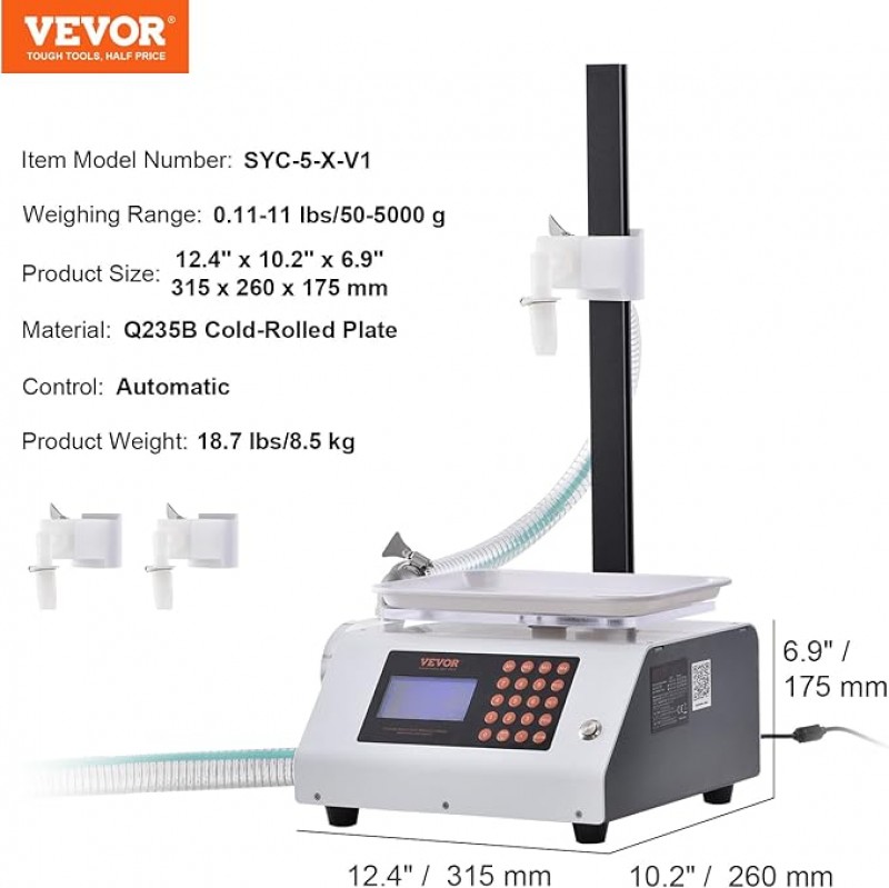 Flaschenabfüllmaschine Abfüllmaschine Flüssigkeitsabfüllmaschine Pastenabfüllmaschine 2 l/Min – 3