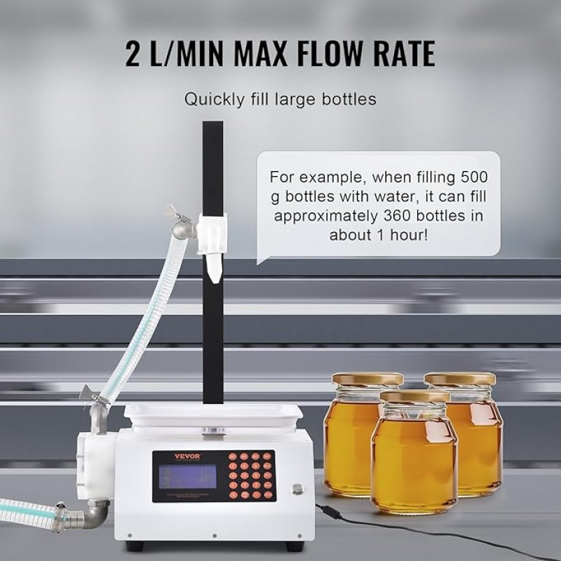 Flaschenabfüllmaschine Abfüllmaschine Flüssigkeitsabfüllmaschine Pastenabfüllmaschine 2 l/Min – 5