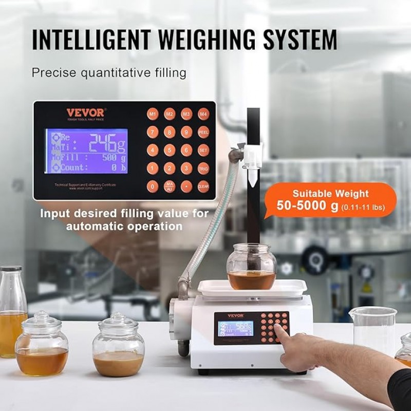 Flaschenabfüllmaschine Abfüllmaschine Flüssigkeitsabfüllmaschine Pastenabfüllmaschine 2 l/Min – Thumbnail 6