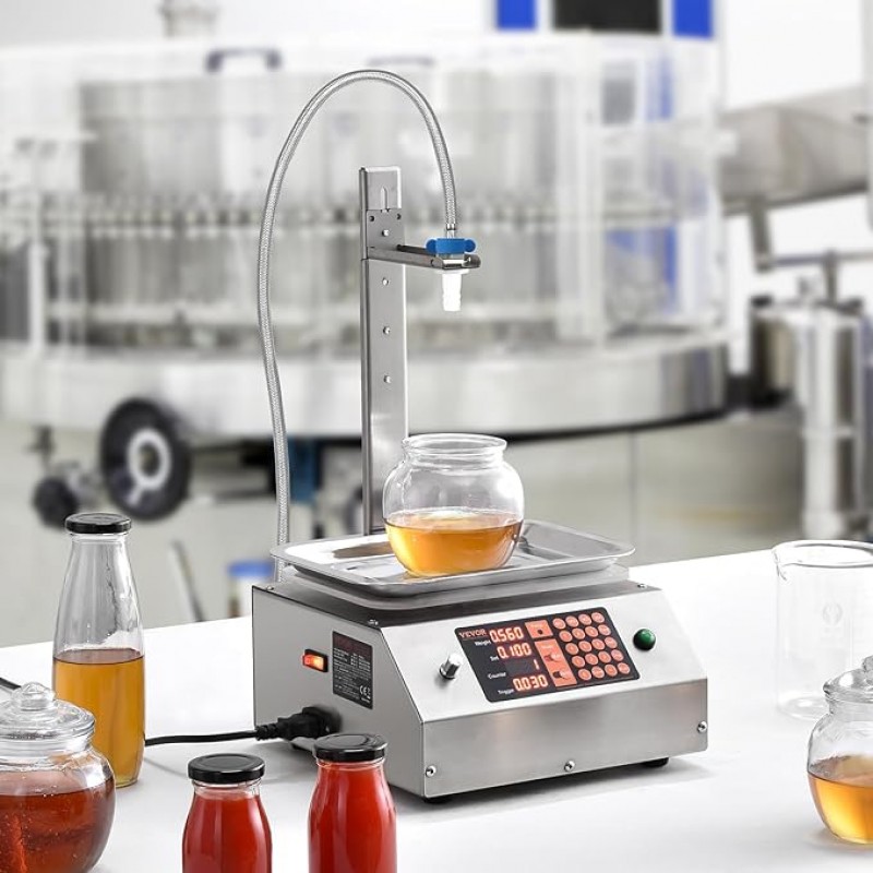 Abfüllmaschine 17 l/min Flüssigkeitsabfüllmaschine 30–15.000 g pro Abfüllung Flaschenabfüllmaschine 