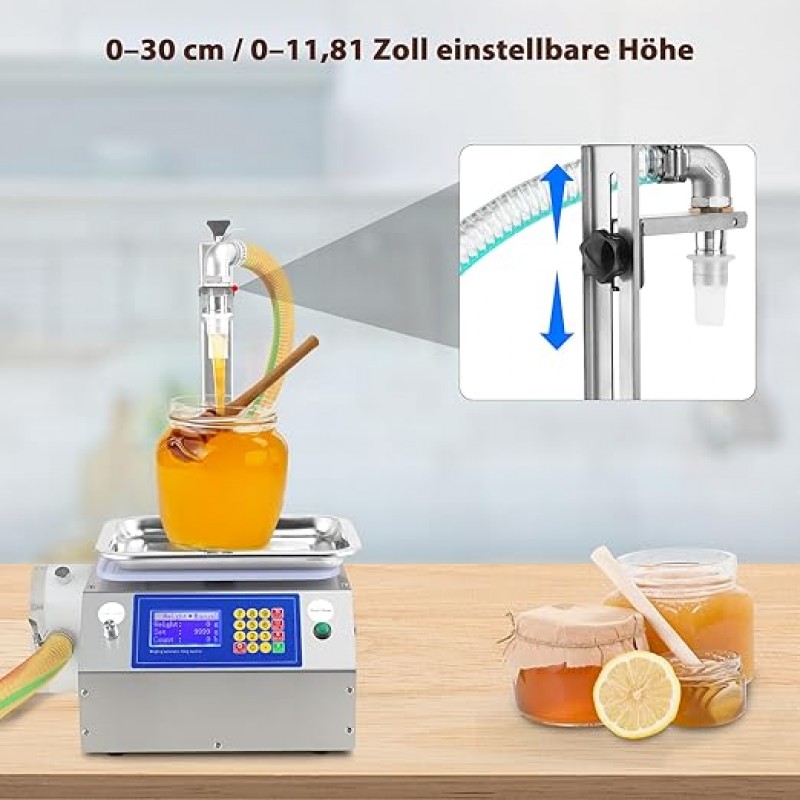 Pastenabfüllmaschine Abfüllmaschine Flaschenabfüllmaschine Flüssigkeitsabfüllmaschine 7 L/Min 1000g – 3