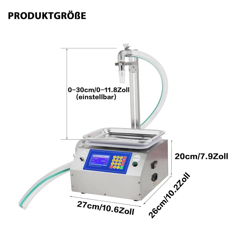 Pastenabfüllmaschine Abfüllmaschine Flaschenabfüllmaschine Flüssigkeitsabfüllmaschine 7 L/Min 1000g – Thumbnail 7