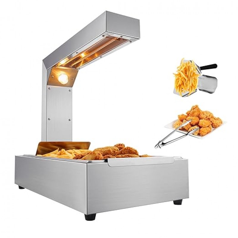 Warmhaltegerät Pommeswärmer Wärmebrücken-Speisenwärmer 50°C Pommer-Frites-Pfanne 605 x 343 x 555 mm  – 2