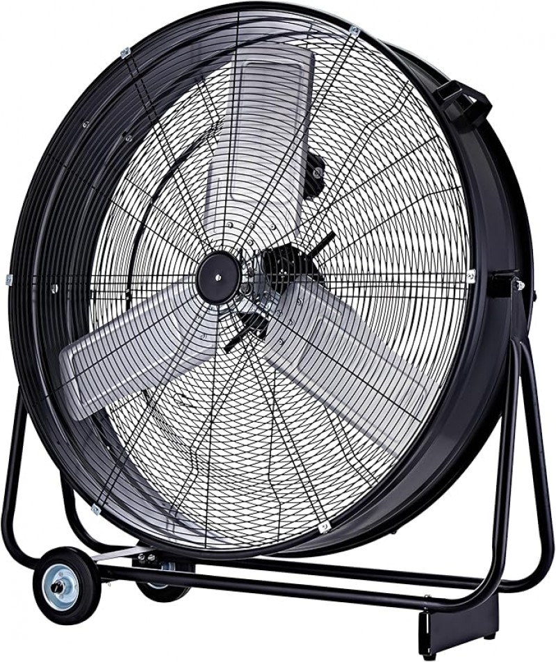 Industrie-Windmaschine Trommelventilator Bodenventilator 75 cm mobil 300 Watt Vollkupfermotor – 2