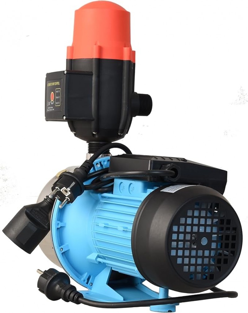 Wasserpumpe Gartenpumpe Schmutzwasserpumpe 3600 l/h 1100 W Förderhöhe 50 m Edelstahl Einschaltdruck – 4