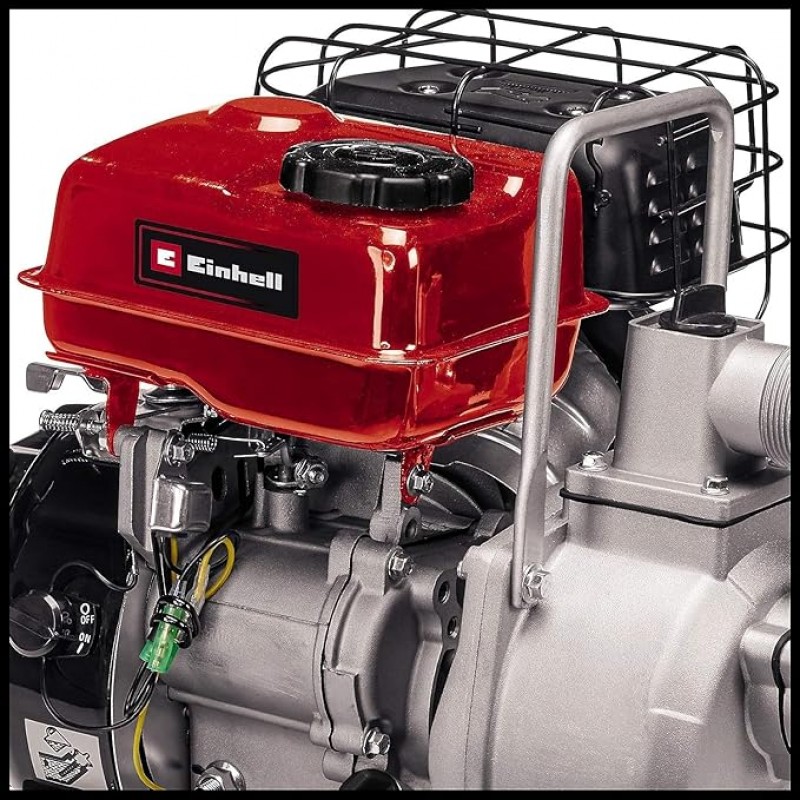 Benzin-Wasserpumpe 1,6 kW max. 14000 l/h Förderleistung max. 28 m Förderhöhe Wassereinfüllstutzen – 3