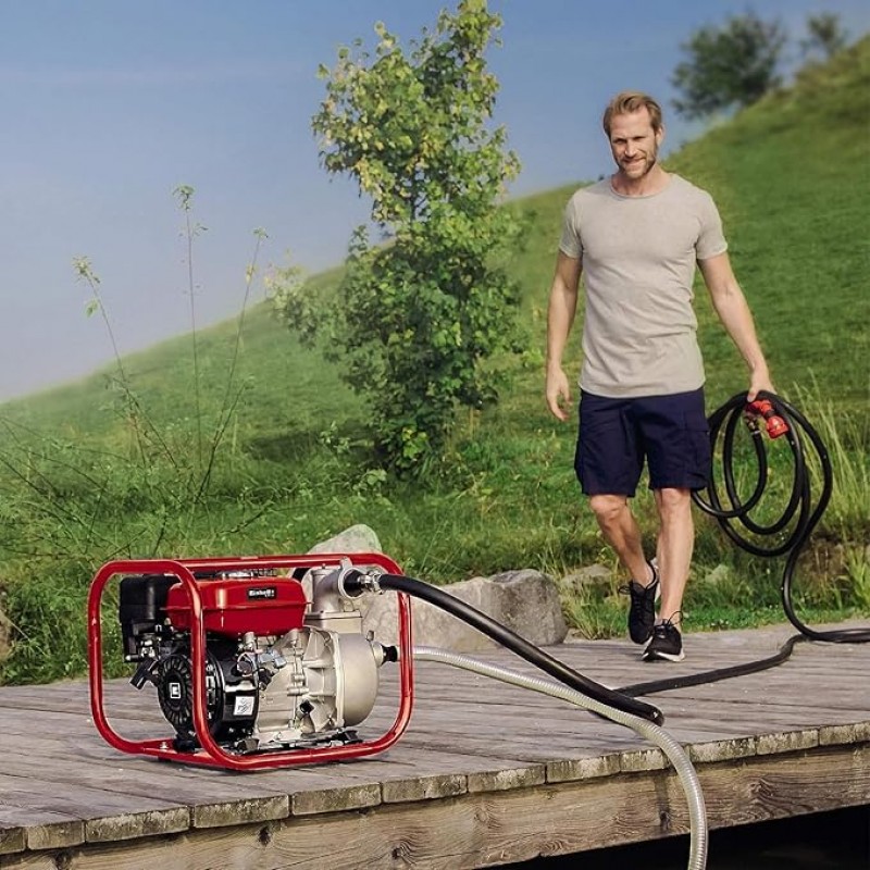 Hochleistungswasserpumpe Benzin-Wasserpumpe 4,6 kW 4-Takt-Motor max. Förderleistung 23.000 l/h 3,6 l – 2
