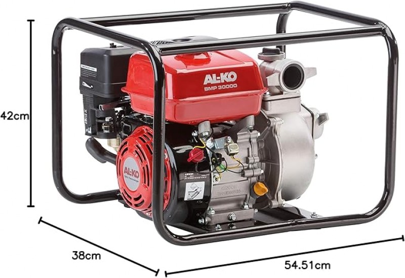 Benzinmotorpumpe 4,1 kW Wasserpumpe 4,1 kW Motorleistung 30.000 l/h max. Fördermenge – 3