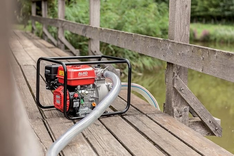 Benzinmotorpumpe 4,1 kW Wasserpumpe 4,1 kW Motorleistung 30.000 l/h max. Fördermenge – Thumbnail 6